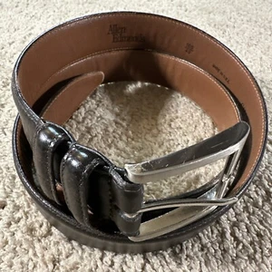 Cintura Allen Edmonds uomo 40/100 pelle di vitello marrone western cowboy 39507 made in USA - Foto 1 di 9