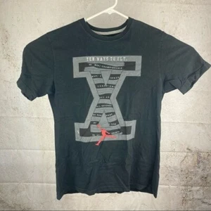Air Jordan Shirt Mens Medium Black Chicago Bulls Championship Graphic Tee - Picture 1 of 6