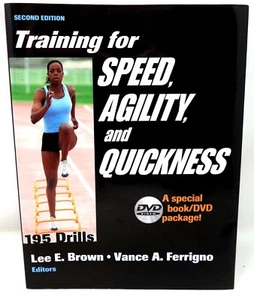 Training For Speed, Agility, & Quickness + DVD SC Book by Brown & Ferrigno 2005 - Picture 1 of 4