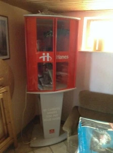 Vitrine mit Beleuchtung, zweiteilig, 193 (88+105)cm hoch, Präsentation, stehend - Bild 1 von 5