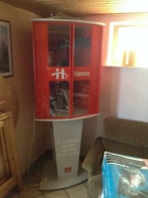 Vitrine mit Beleuchtung, zweiteilig, 193 (88+105)cm hoch, Präsentation, stehend - Bild 1 von 4