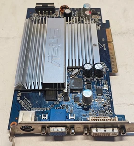 AGP 8X 3D Video card ASUS GeForce 7600 GS N7600GS SILENT/HTD/256M/A 256MB DDR2 - Picture 1 of 16