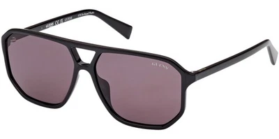 Gafas de sol Guess negras brillantes piloto con templos delgados - GU8276 01A 58 Foto 1 de 3