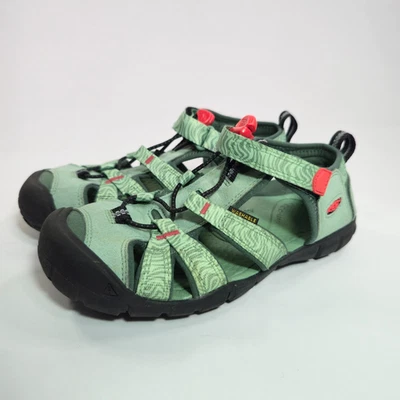 Sandalias de agua para niños KEEN NEWPORT H2 SEACAMP 2CNX verde granito/cayena talla 3 Foto 1 de 4