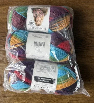 Lazos e hilos Impecable Hilo Folklore Paquete de 3 02017 100 % Acrílico Descatalogado Foto 1 de 4