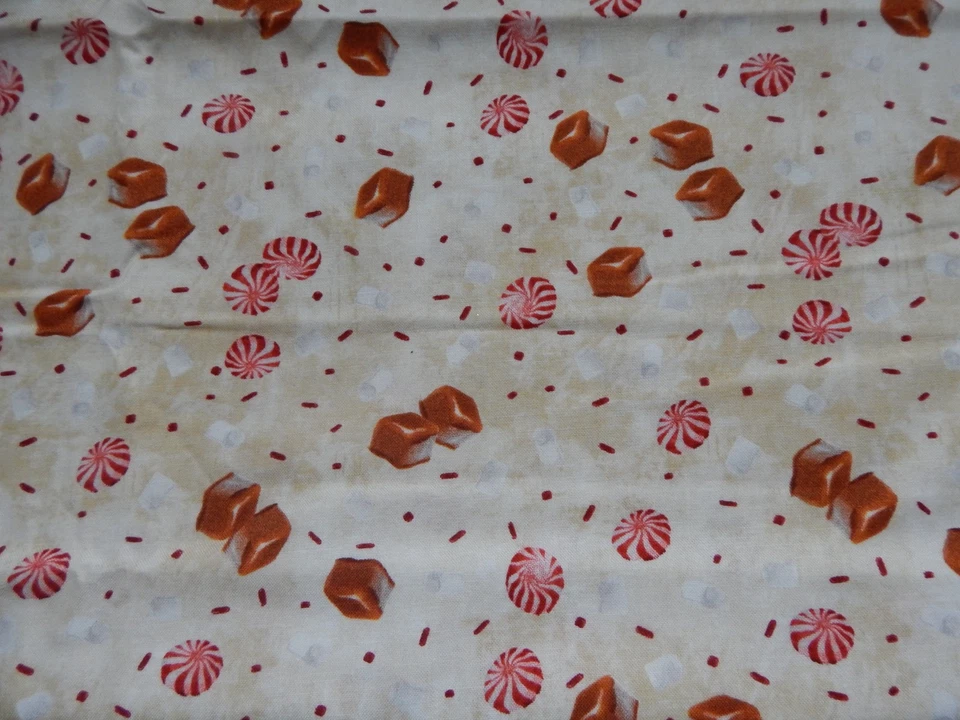 Tela estampada navideña 1 1/4 YD "Time for Hot Cocoa" Foto 1 de 1