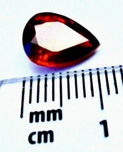 BEAUTIFUL 11x7 MM PEAR SHAPE, MOZAMBIQUE 3.49 CT. GARNET, LOOSE STONE - Bild 1 von 6