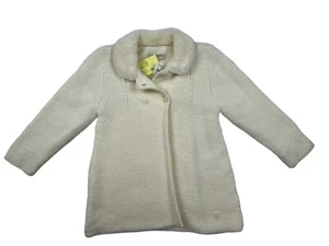 Pili Carrera Youth Girl Beige Knitted Cardigan Sweater Sz 3 - Picture 1 of 9
