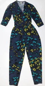 Kim&Co. Womens Multicoloured Flecked Polyester Jumpsuit One-Piece Size XS L30 in - Picture 1 of 10
