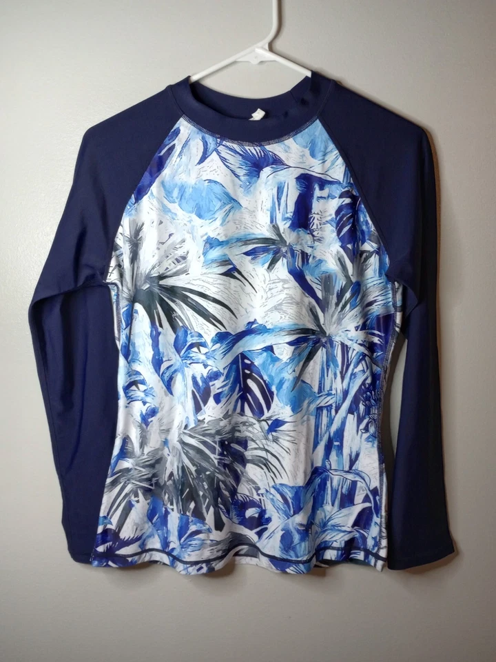 Top de natación sin marca unisex con temática tropical para niños talla mediana Foto 1 de 4