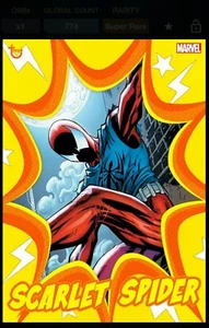 2020 Topps Marvel Explosions Scarlet Spider Series 1 - Yellow Digital Card - Picture 1 of 1