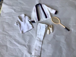 Vintage 1962-63 Mattel Ken #790 TIME FOR TENNIS Pants  Sweater & Racquet Shoes - Picture 1 of 1