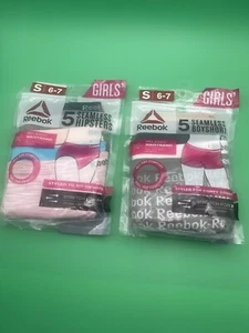 Reebok Girls' Underwear, Hipster Panties (5) And Boyshorts (5) Size 6-7 - Picture 1 of 3