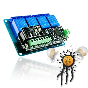 Tasmota ESP-OS EI-OT ESP8266 5V 4 canales PRO relé 4 + optoacoplador EN kit - Imagen 1 de 12