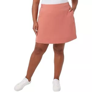 32 DEGREES Clay Skort Size XXL Built-In Air Mesh Shorts Side Pockets Soft Solid - Picture 1 of 12