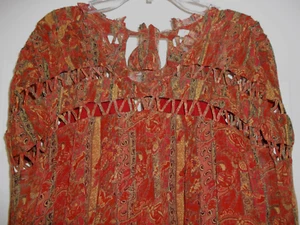 NWT Anthropologie Let Me Be Talitha Floral Cutout Top Sz 12 Lined Gauzy CUTE F/S - Picture 1 of 10