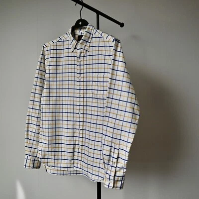 BEAMS Plus tattersall polo collar Oxford cotton shirt made in Japan, size S - Image 1 of 4