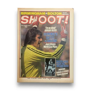 Shoot Magazine 27 February 1982 Ray Clemence England Birmingham Wynton Rufer - Imagen 1 de 1
