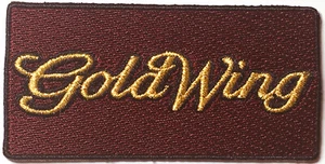 Goldflügel bestickter Aufnäher, Aufbügeln, Honda, Motorräder, Bikeraufnäher, - Bild 1 von 1