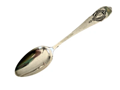 Antigua cucharadita esterlina LUNT MOUNT VERNON 1905 mono corona escudo Foto 1 de 4