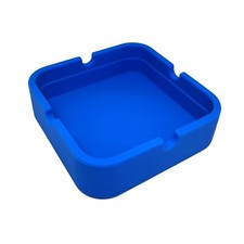 AshTray Silicone Mould Blue Square Cigarette Ash Tray Anti-slip Holder Tobacco