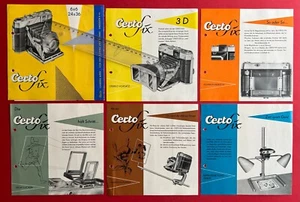 6 x DDR Reklame Prospekt CERTO Werk Dresden 1957 Certo fix Kamera   ( F22568 - Bild 1 von 3