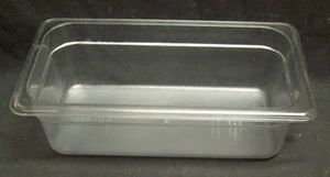 Restaurant Equipment Bar Supplies 1/3 SIZE CLEAR FOOD PAN 4" DEEP - Picture 1 of 3