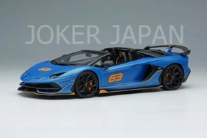 Make Up EIDOLON 1/43 Lamborghini Aventador SVJ 63 Roadster 2019 Blue EM517H JDM - Picture 1 of 9