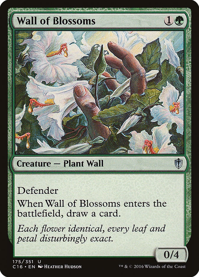 1x Wall of Blossoms - NM - Commander set - SPARROW MAGIC - Image 1 of 1
