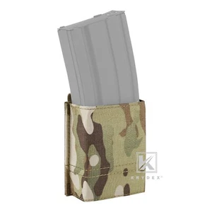 KRYDEX Tactical 5.56 .223 Magazine Pouch Holder Duty Belt / MOLLE Mounted Camo - Picture 1 of 21