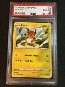 2020 Pokemon TCG Trading Card Game Sword & Shield #66 Raichu PSA 10 Gem Mint -13 - Bild 1 von 10