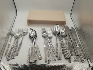 Konvolut 38 Vintage Nasco Edelstahl MAURISCHE MCM Gabeln Löffel Messer - Bild 1 von 12