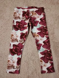 Ted Baker Girl's porcelain rose floral print leggings size 3-4 years new - Picture 1 of 7