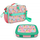 Bentgo Prints Insulated Lunch Bag Set With Kids Bento-Style Lunch Box Tropical