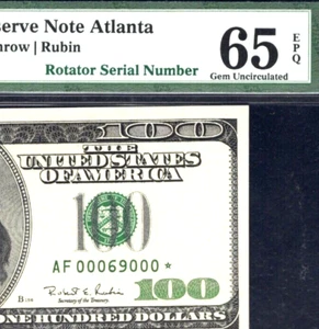 ULTIMATE FLIPPER ROTATOR # 00069000* STAR Fancy serial number PMG 65 EPQ $100 - Picture 1 of 3