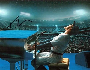 Taron EGERTON SIGNED Autograph 10x8 Photo 2 + Dealer COA Elton John RocketMan - Foto 1 di 1