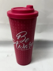Dutch Bros Brothers Coffee Pink Be Aware It Starts With Me 18 Oz Travel Tumbler - Picture 1 of 4