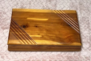 Vintage Wooden Handmade Trinket Box - Picture 1 of 8