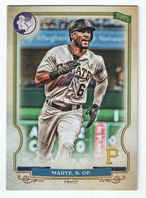 2020 Topps Gypsy Queen Starling Marte Logo Swap Variation SP #218 Pirates - Image 1 of 2