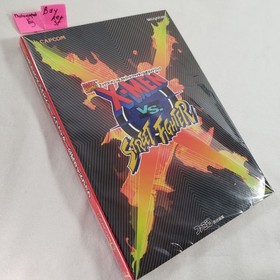 Official X-Men vs Street Fighter SEGA Saturn Strategy Guide Book art 1998 xmen