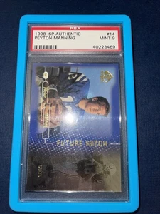 1998 PEYTON MANNING Upper Deck So Authentic Rookie Rc #14 #/2000 PSA 9 MINT - Picture 1 of 2
