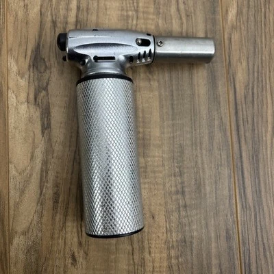 Encendedor Antorcha Cocina Butano Plateado Metálico Fácil Agarre RARO Butano Foto 1 de 4