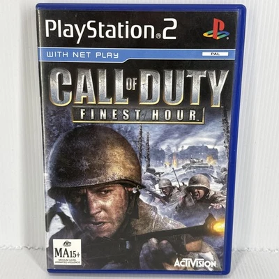 Call of Duty Finest Hour PS2 Sony PlayStation Game Fair Condition PAL Rated MA15 - Image 1 of 4