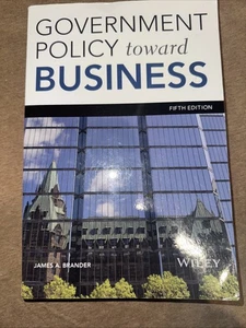 Government Policy Towards Business by Brander, James A. - Bild 1 von 2