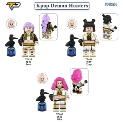 Custom Lego Final Kpop Demon Hunters Anime Film Super Hero 3 X Mini figures Toy