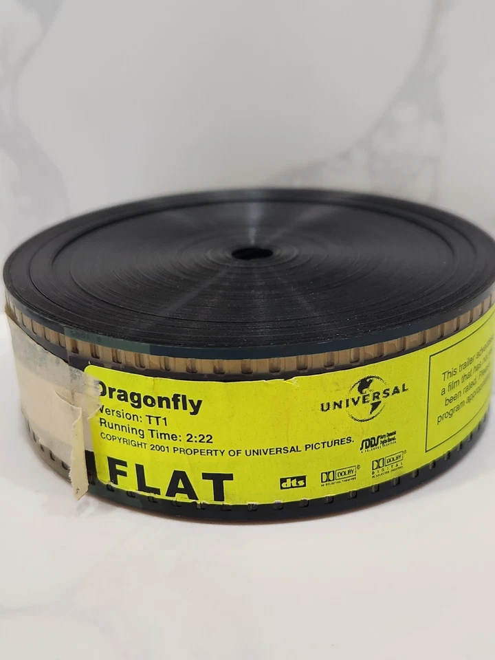 DRAGONFLY 35mm Film Trailer, Flat 35mm Film movie Reel , rare film - Image 1 of 1