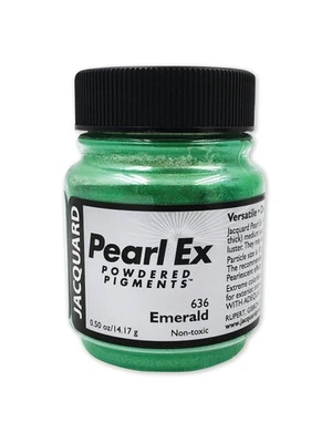 Emerald Shimmer: 5oz Jar of Pearl-Ex Pigment for Mesmerizing Metallic & Pearlesc - Image 1 of 4
