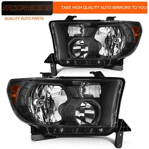 MIROZO For 2008-2017 Toyota Sequoia Tundra Headlights Assembly Headlamp Pair - Picture 1 of 10