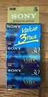 3-Pack Vhs-C Sony Premium Grade Video Cassette Tape Sp 30 Ep 90 Minutes Tc-30Vhg