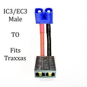 RCP Wired Adapter IC3/EC3 Male to Fits Traxxas - Picture 1 of 4